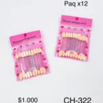 BROCHA DE SOMBRAS DOBLE EXTREMO - CH-322 PAQUETE X 12