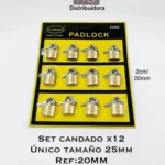 SET DE CANDADOS - 20MM