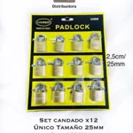 SET DE CANDADOS - 25MM