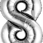 GLOBO 8 PLATEADO A16-8P