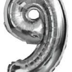 GLOBO 9 PLATEADO A16-9P