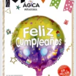 GLOBO DECORATIVO FELIZ CUMPLEAÑOS BICOLOR