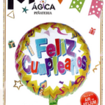GLOBO DECORATIVO FELIZ CUMPLEAÑOS BORDE AMARILLO