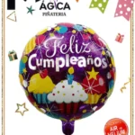 GLOBO DECORATIVO FELIZ CUMPLEAÑOS CUPCAKE