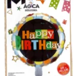 GLOBO DECORATIVO HAPPY BIRTHDAY BORDE