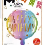 GLOBO DECORATIVO HAPPY BIRTHDAY DEGRADE PASTEL