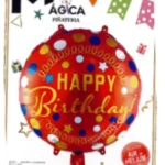 GLOBO DECORATIVO HAPPY BIRTHDAY ROJO