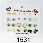 1531//Set de Aretes Surtidos Fashion – Diseños Variados