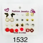 1532//Set de Aretes Surtidos Fashion – Diseños Variados