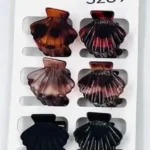 3269//Pinzas Mini para Cabello Tipo Garra – Colores Clásicos