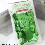 CH-11//Cortina Decorativa de Tiras Verde para Fiesta