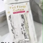 CH-2//Cortina Decorativa de Tiras Plateadas para Fiesta