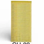 CH-23//Cortina Decorativa Metalizada Dorada