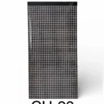 CH-28//Cortina Decorativa Metalizada Negra