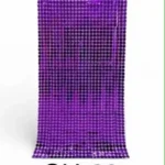 CH-29//Cortina Decorativa Metalizada Morada