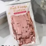 CH-3//Cortina Decorativa de Tiras Color Oro Rosa para Fiesta