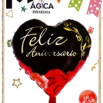 🎈 Globo Metálico Corazón “Feliz Aniversario” 18”