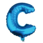 CY-CAZ//Globo Letra “C” Azul Metalizado Royal Shine