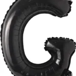 CY-GN//Globo Letra “G” Negra Metalizada