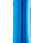 CY-IAZ// Globo Letra “I” Azul Metalizada