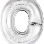 CY-OP//Globo Foil Letra “O” Plateado