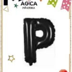 CY-PN//Globo Foil Letra “P” Negro
