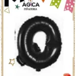CY-QN//Globo Foil Letra “Q” Negra