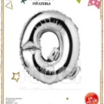 32-QP//Globo Foil Letra “Q” Plateado