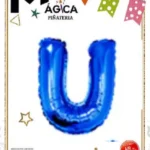 CY-UAZ//Globo Metálico Letra “U” Azul