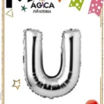 CY-UP//Globo Letra “U” Plateado