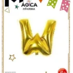 CY-WD//Globo Letra “W” Dorada
