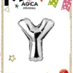 CY-YP//Globo Letra “Y” Plateada