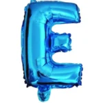 CY-EAZ//Globo Metálico Letra “E” Azul