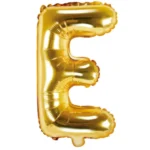 CY-ED//Globo Metálico Letra “E” Dorado