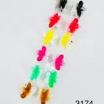 3174//Pinzas para Cabello Diseño Mariposa Multicolor