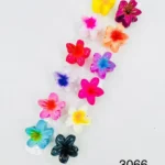 3066//Pinzas para Cabello Diseño Flor Multicolor