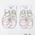 CL-5//Set de Aretes Tipo Argolla