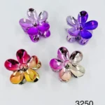 3250//Pinza para Cabello Diseño Flor Metálica