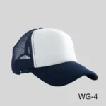 WG-4//Gorra con Malla – Blanca y Negra