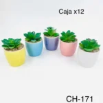 CH-171//Matera Decorativa con Flor