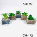 CH-172//Matera Decorativa con Flor