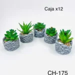 CH-175//Matera Decorativa con Flor