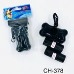 CH-378//Porta bolsas para mascota con diseño de hueso + 2 rollos de bolsas