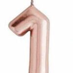 VE-1OR//VELA NUMERO 1 ORO ROSA