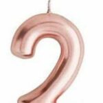 VE-2OR//VELA NUMERO 2 ORO ROSA