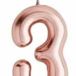 VE-3OR//VELA NUMERO 3 ORO ROSA