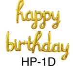 HP-1D/ LETRERO HAPPY BIRTHDAY DORADO